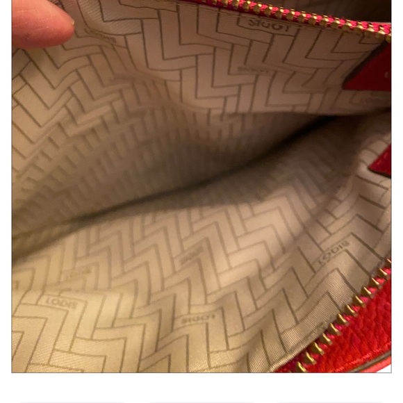 LODIS Solange Red Leather Crossbody - Picture 11 of 14